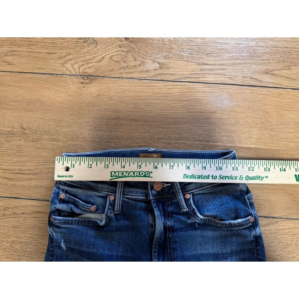 MOTHER Denim The Insider Crop‎ Step Chew Jeans in Dancing on Coals (size 23) - Picture 4 of 16